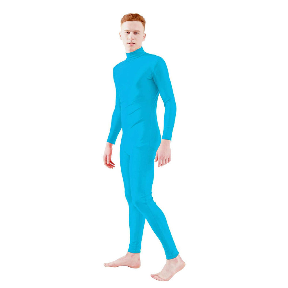 Multi-color Lycra Full-body Zentai Plain Hand and Foot Bodysuit for Halloween Stage Performanc