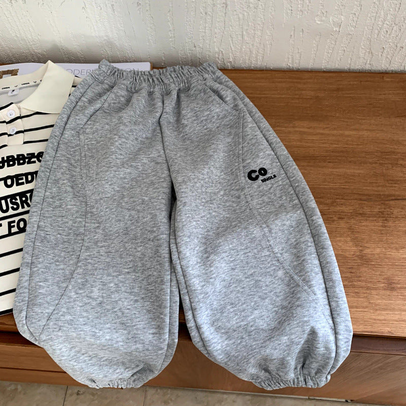 Loose pants autumn girls' sports sweatpants