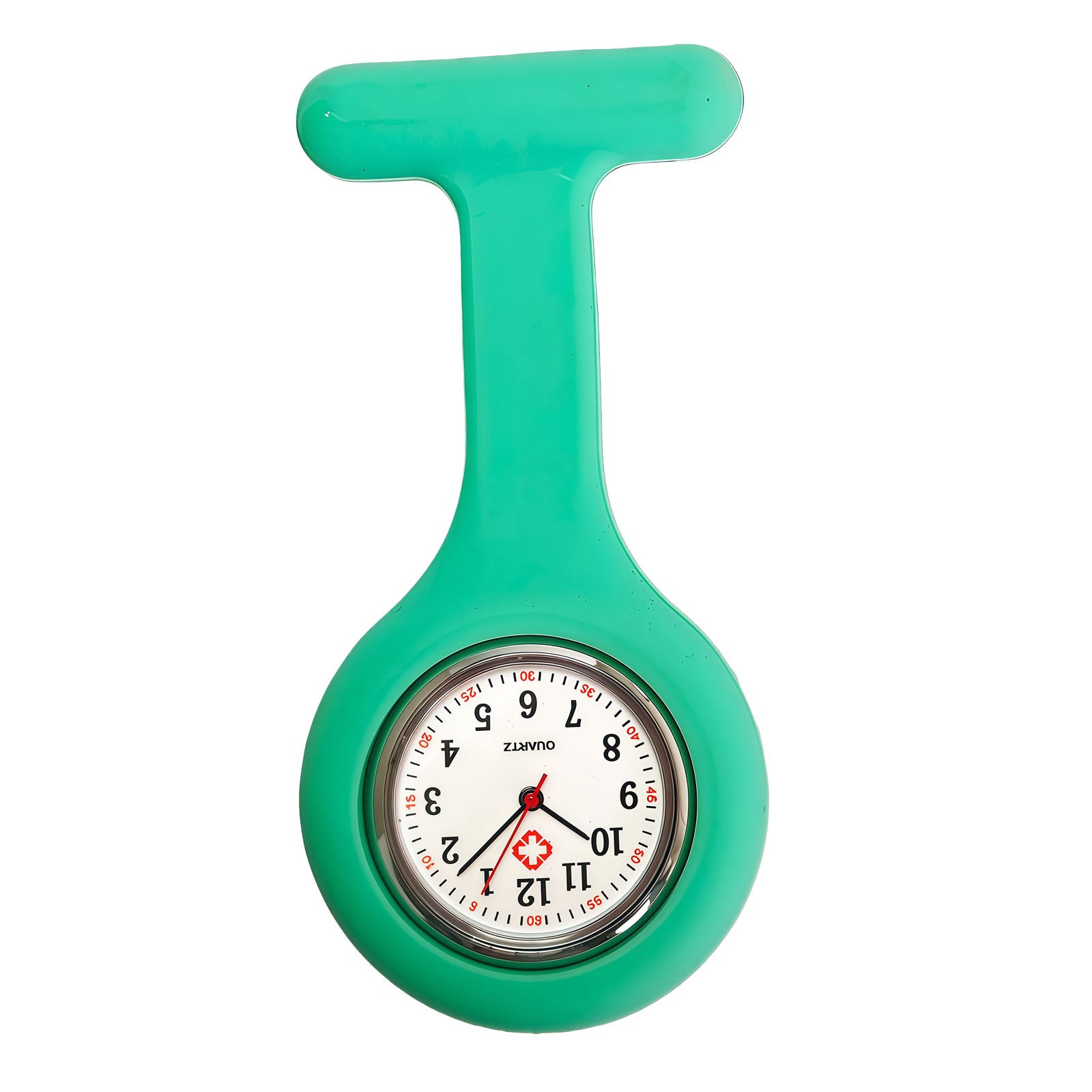 Colorful Silicone Nurse Solid Color Student Exam Pocket Watch Simple Chest Watch Round