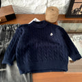 Half high neck knitted sweater for girls as a base layer