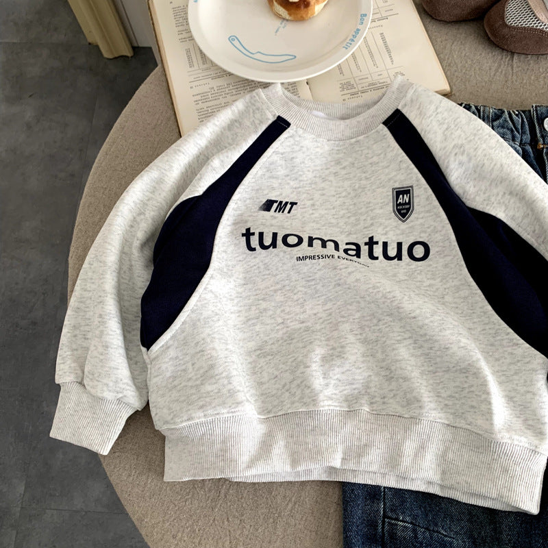Children's long sleeved shirt versatile for baby girls