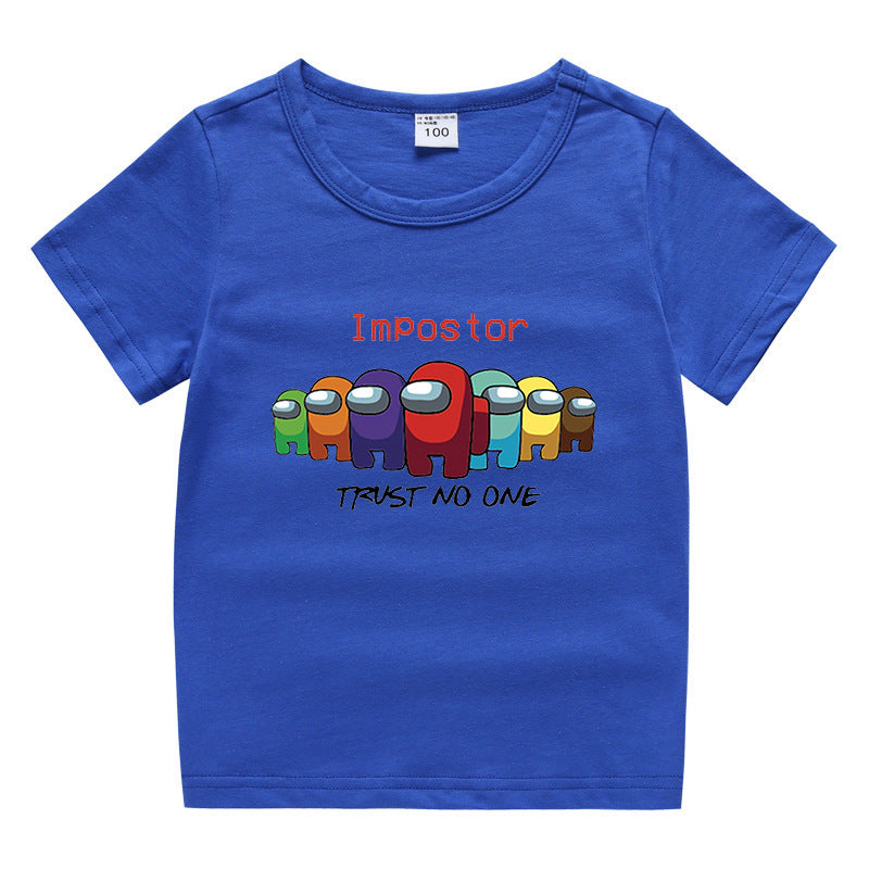 Children's summer short sleeved T-shirt