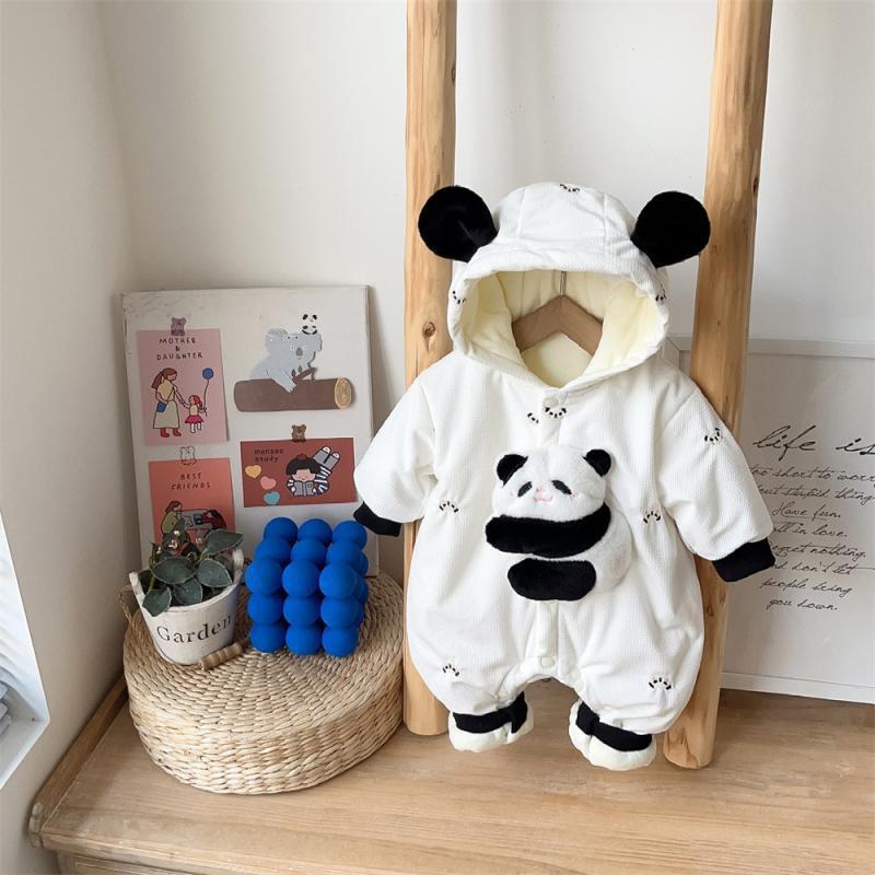 Onesie Baby Outfit Cute Cartoon Design Thick Warm