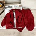 Casual jacket submachine jacket two-piece pants set