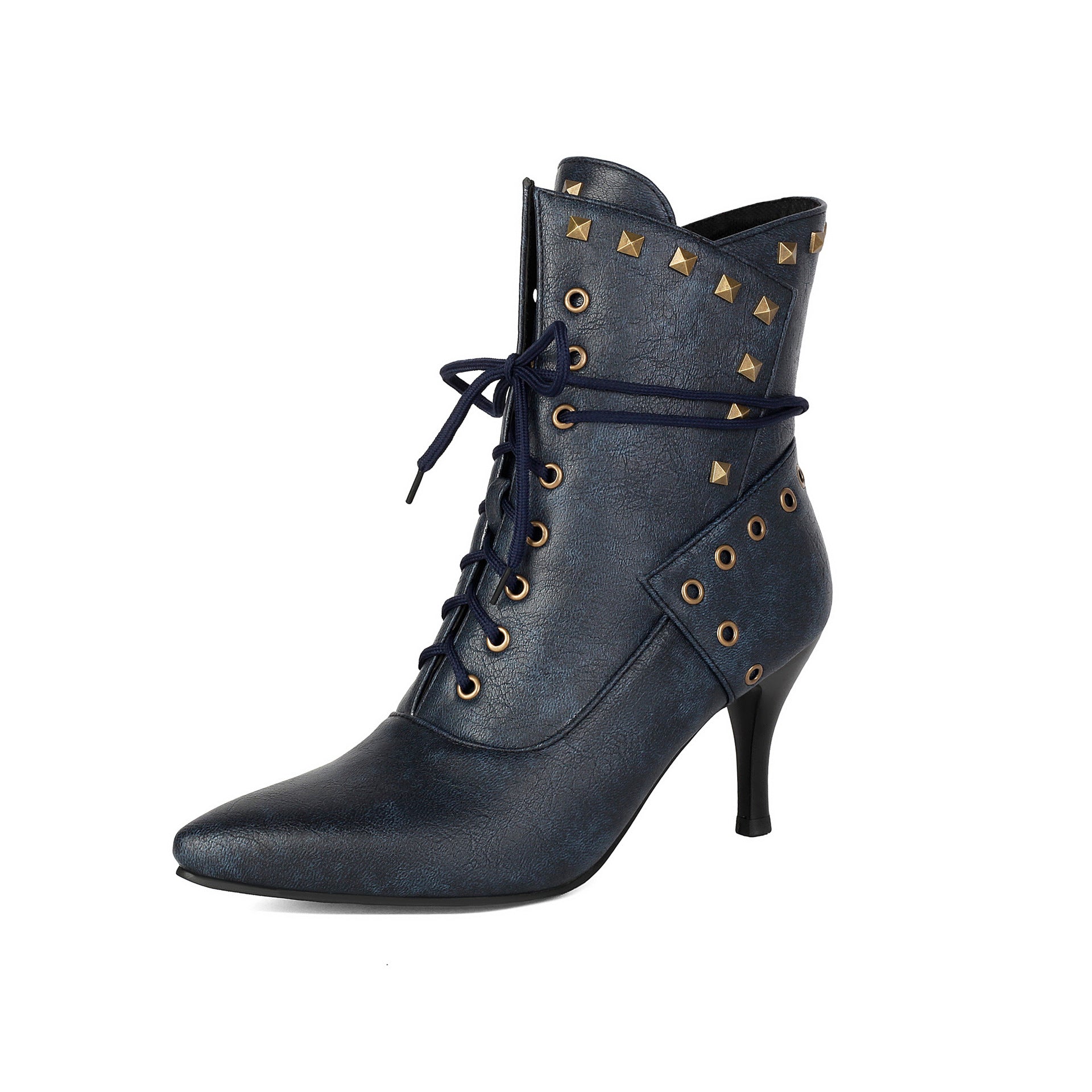 Botas Martin Talle Grande con Tachas y Cordones – Mujer Otoño-Invierno