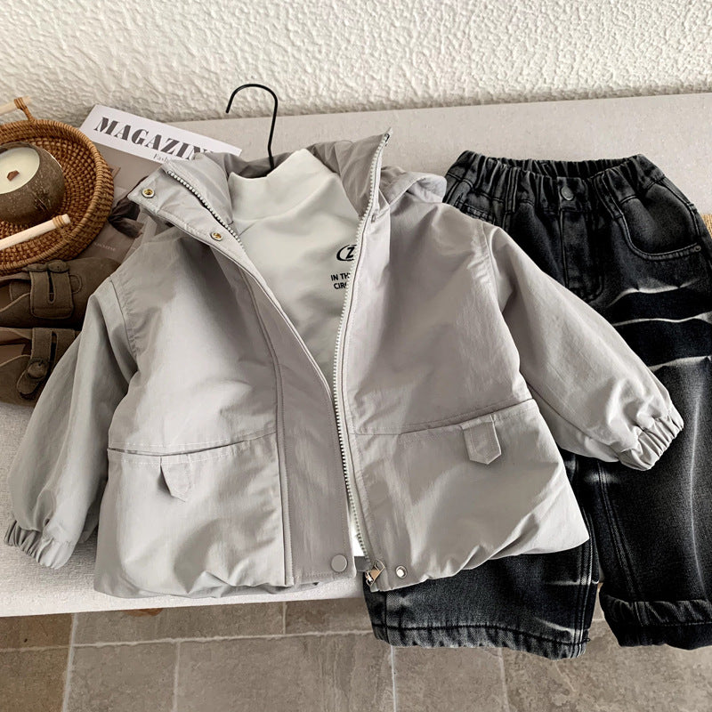 Boys' cotton jacket for autumn and winter