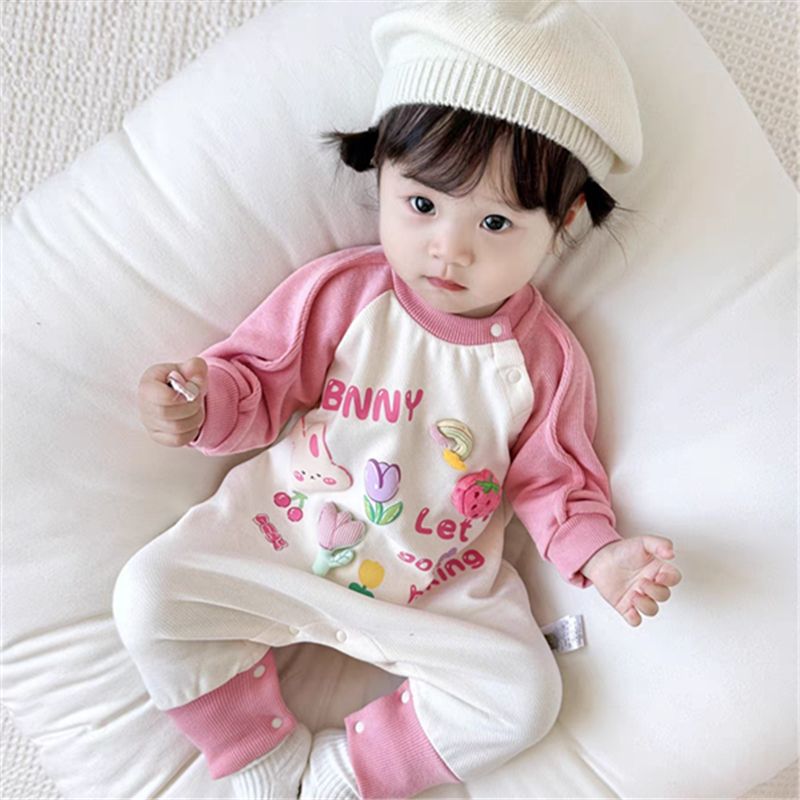 Baby  Long Sleeve Romper, Adorable and Cute, for Newborn Girls