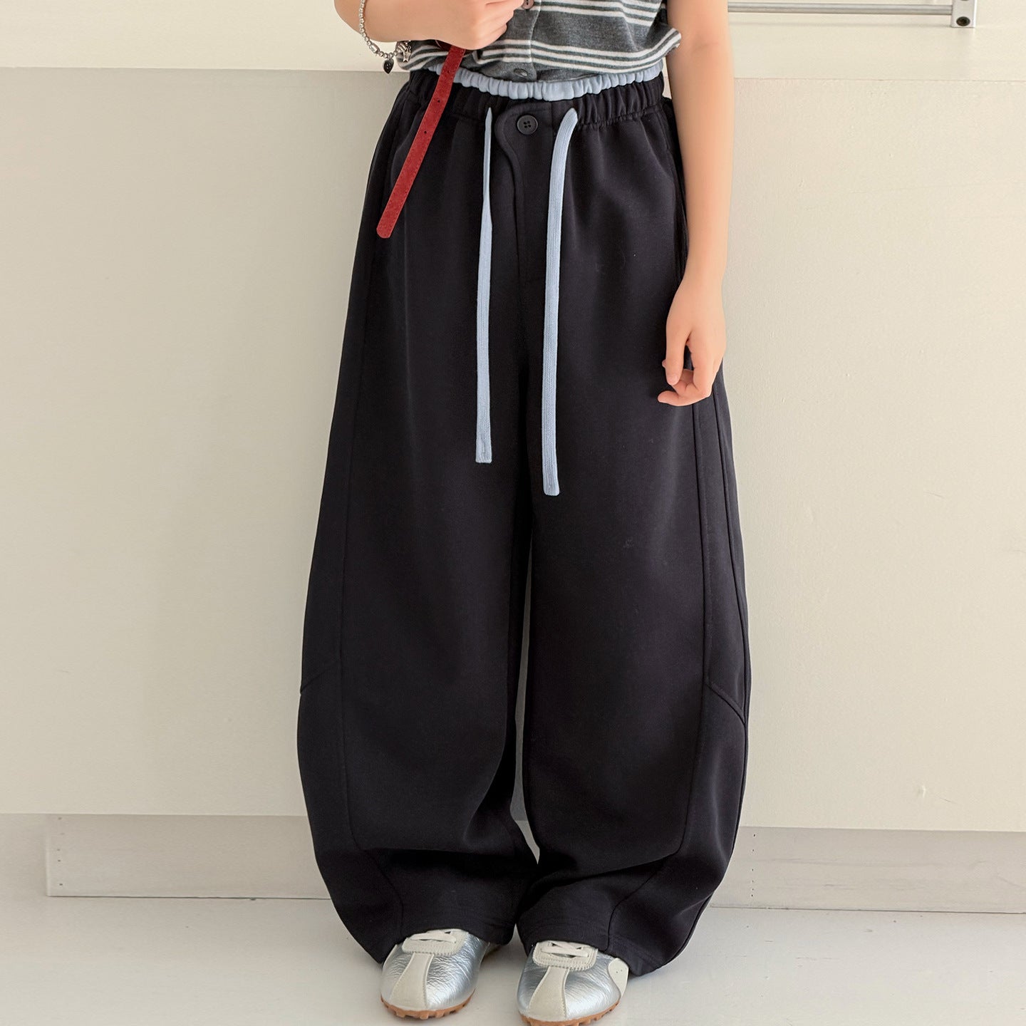 Cute Pants for Girls Casual Sporty Tapered Trousers for Teenagers and Children