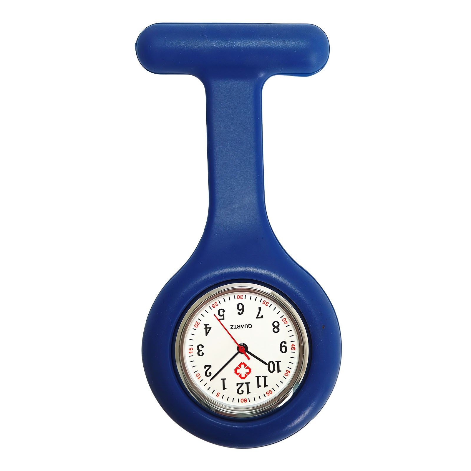 Colorful Silicone Nurse Solid Color Student Exam Pocket Watch Simple Chest Watch Round