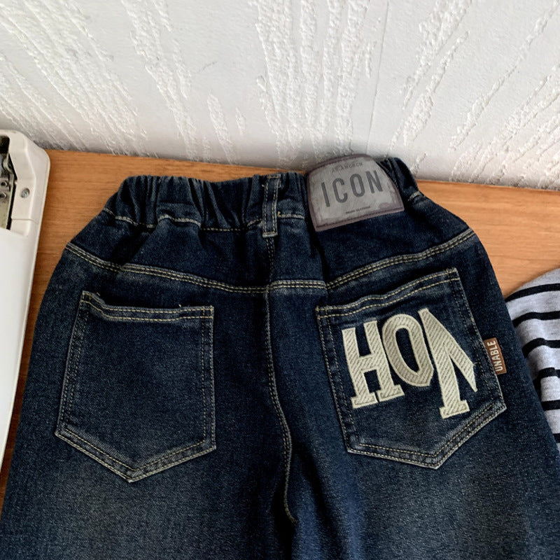 Children's and baby girl's versatile casual pants
