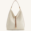 Suede Tote Bag for Women, Large Capacity Commute Crossbody Bucket Bag