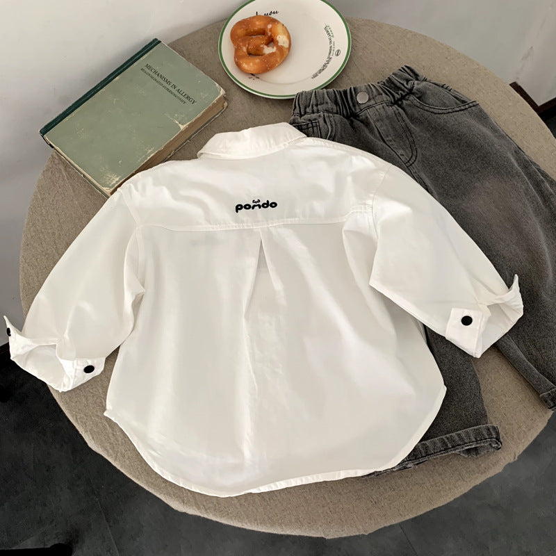 Boys' shirts children's shirts spring and autumn styles