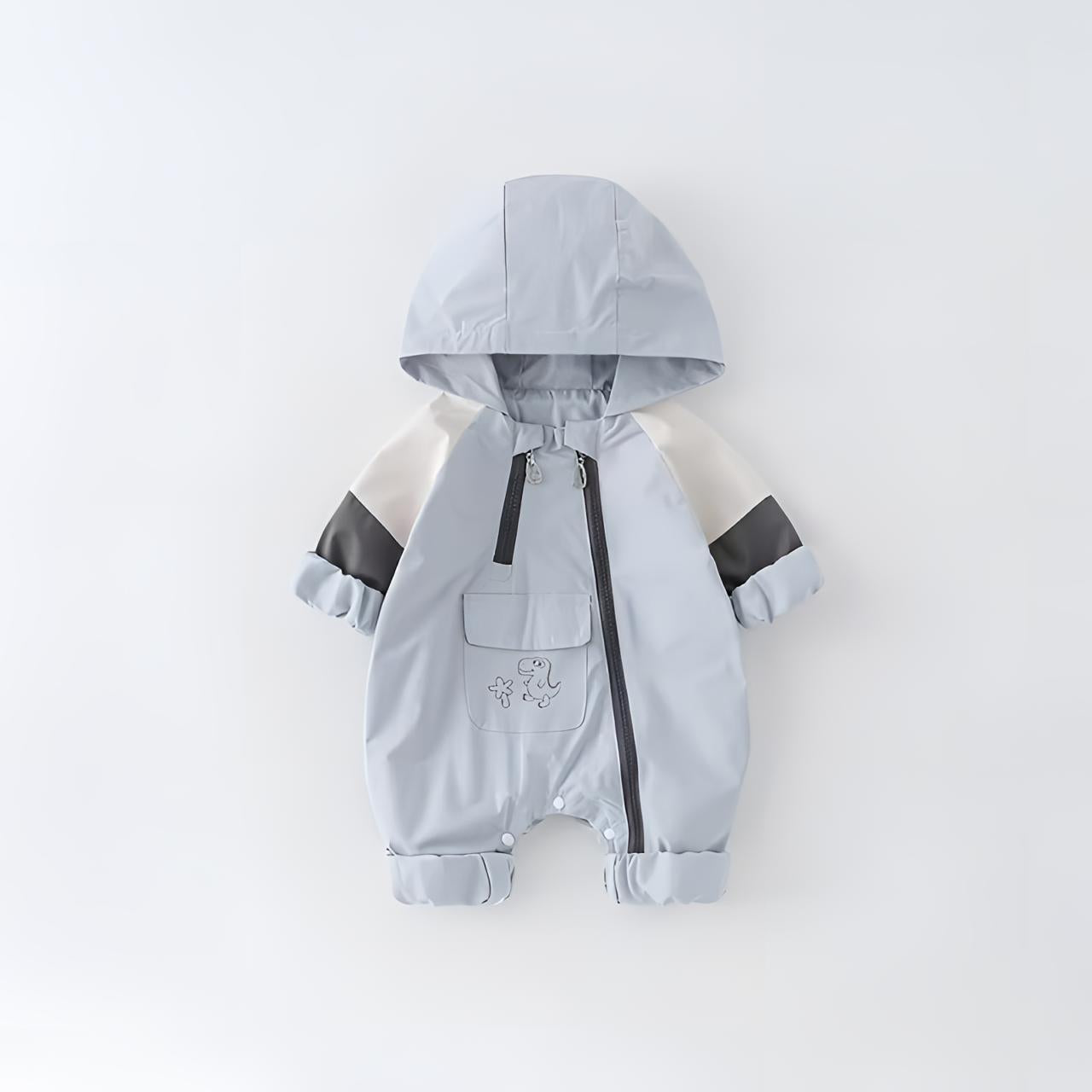 Onesie Baby Cute Stylish Double-Layer Hooded Jumpsuit