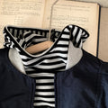 Men's spring and autumn casual loose standing collar jacket