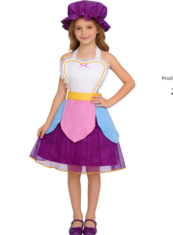 Potts Cosplay Costume Beauty and the Beast Tea Pot Lady Halloween Fairy Tale Character Dress