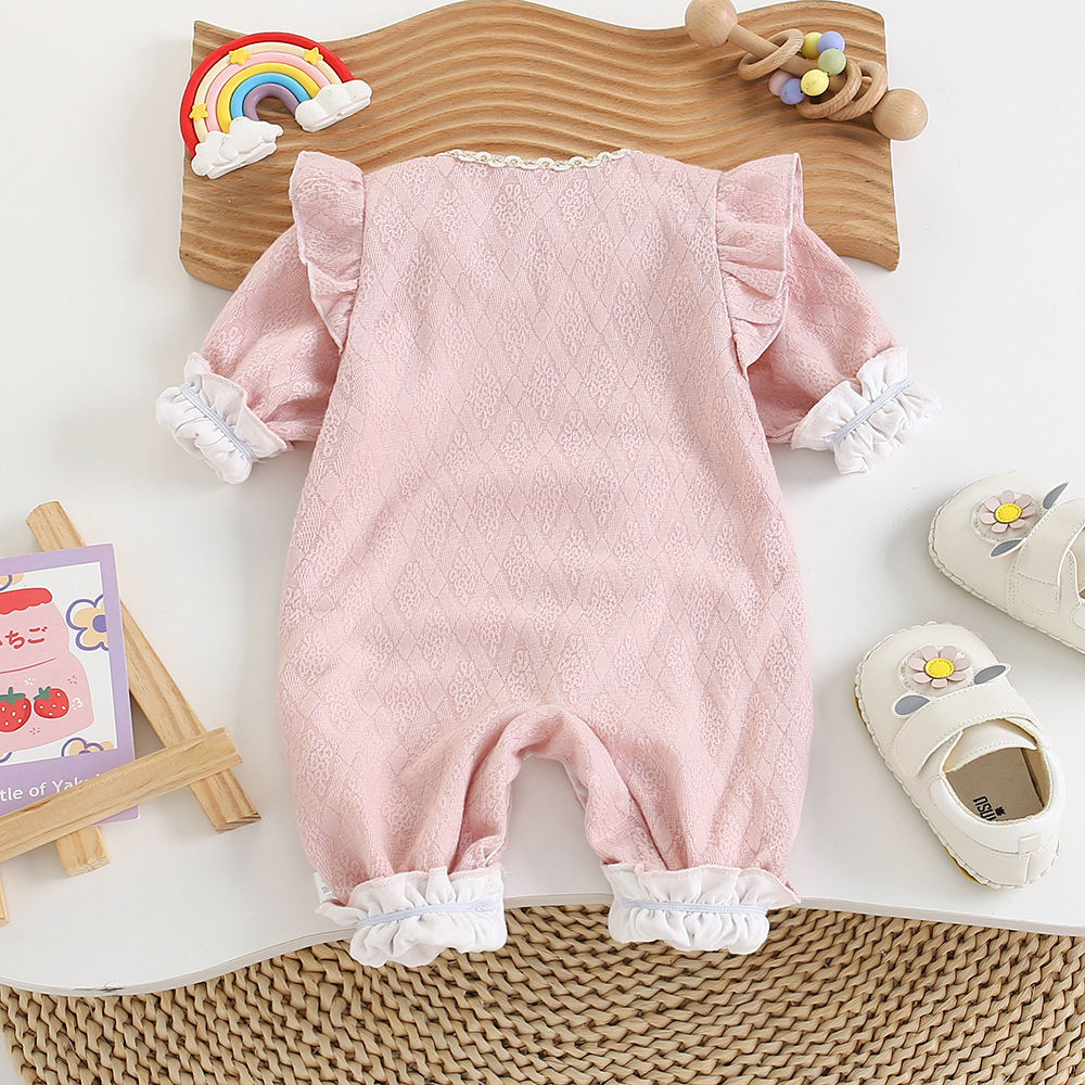 Baby Romper Double Layered Princess Style Cute Outfit for Newborn Girls