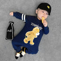 Baby  Long Sleeve Onesie Cute Cartoon Stylish Baby Boy Suit