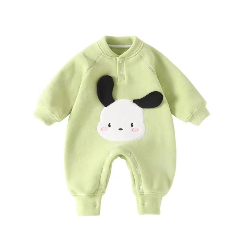 Warm Onesie, Newborn Baby Thickened Clothing, Cute Cartoon Romper