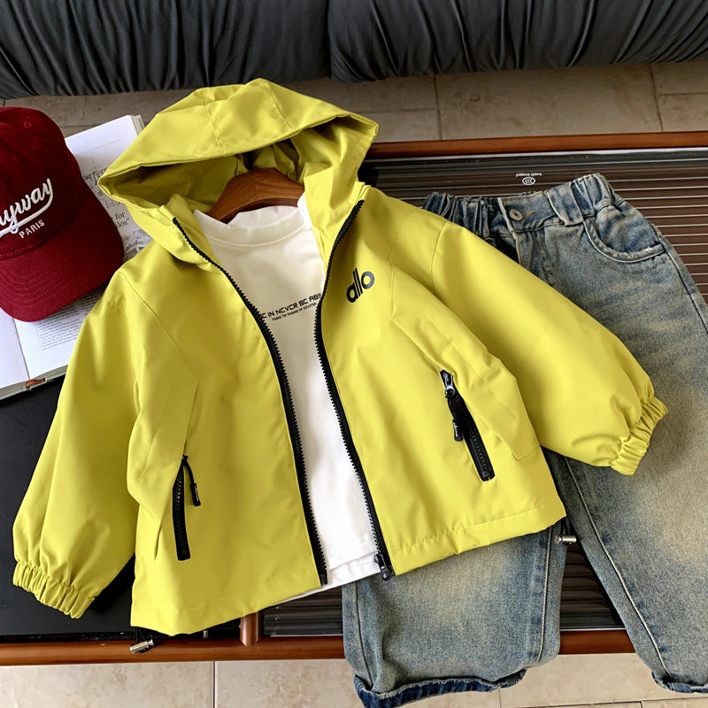 Boys' windbreaker jacket for autumn female baby