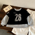Children's hoodie fake two casual tops