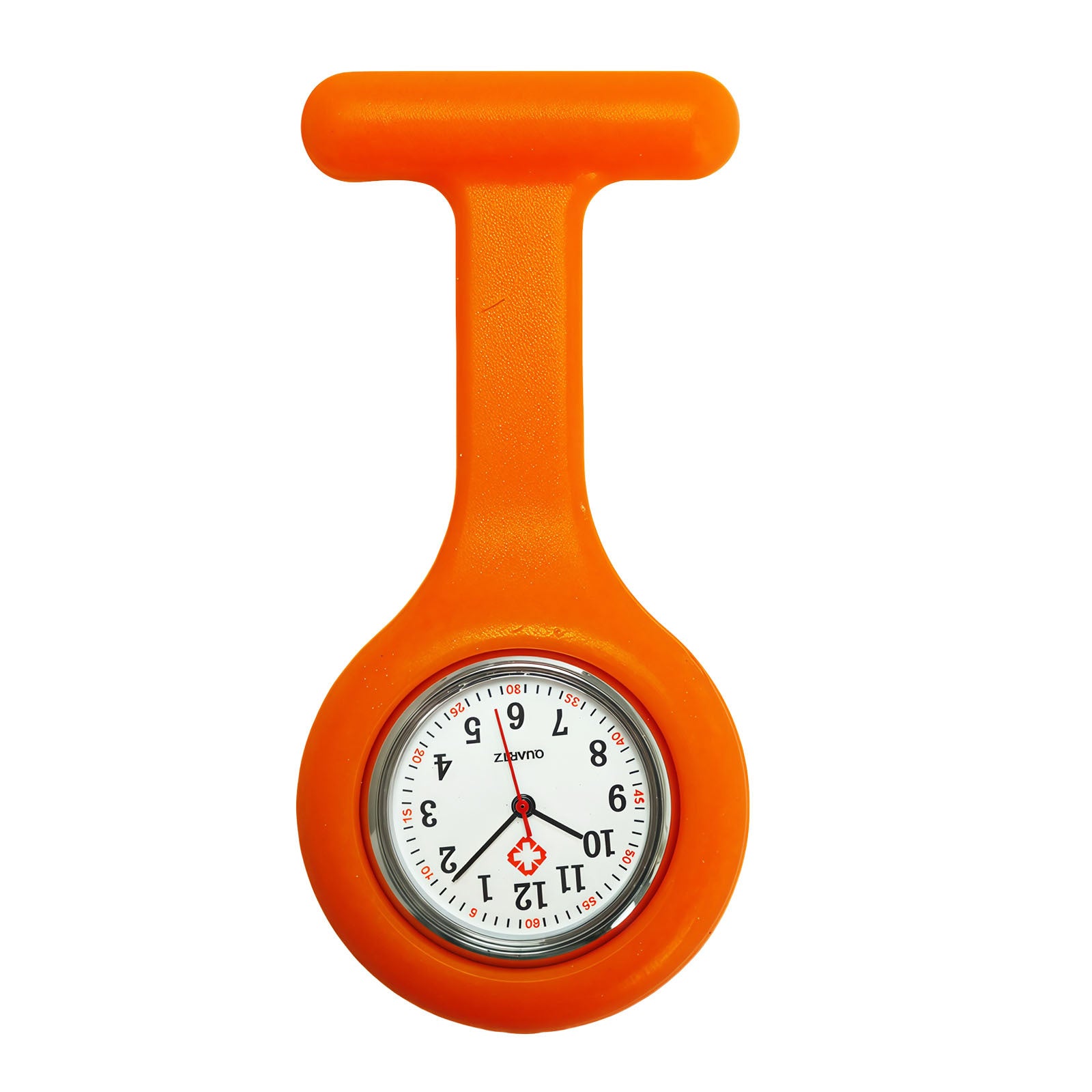 Colorful Silicone Nurse Solid Color Student Exam Pocket Watch Simple Chest Watch Round