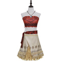Moana Cosplay Costume Women's Anime Dress-Up Grass Skirt Set Halloween Performance Outfit