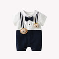 Cute and Stylish Baby Boy Short Sleeve Romper Set