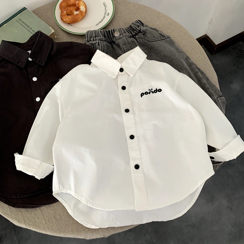 Boys' shirts children's shirts spring and autumn styles