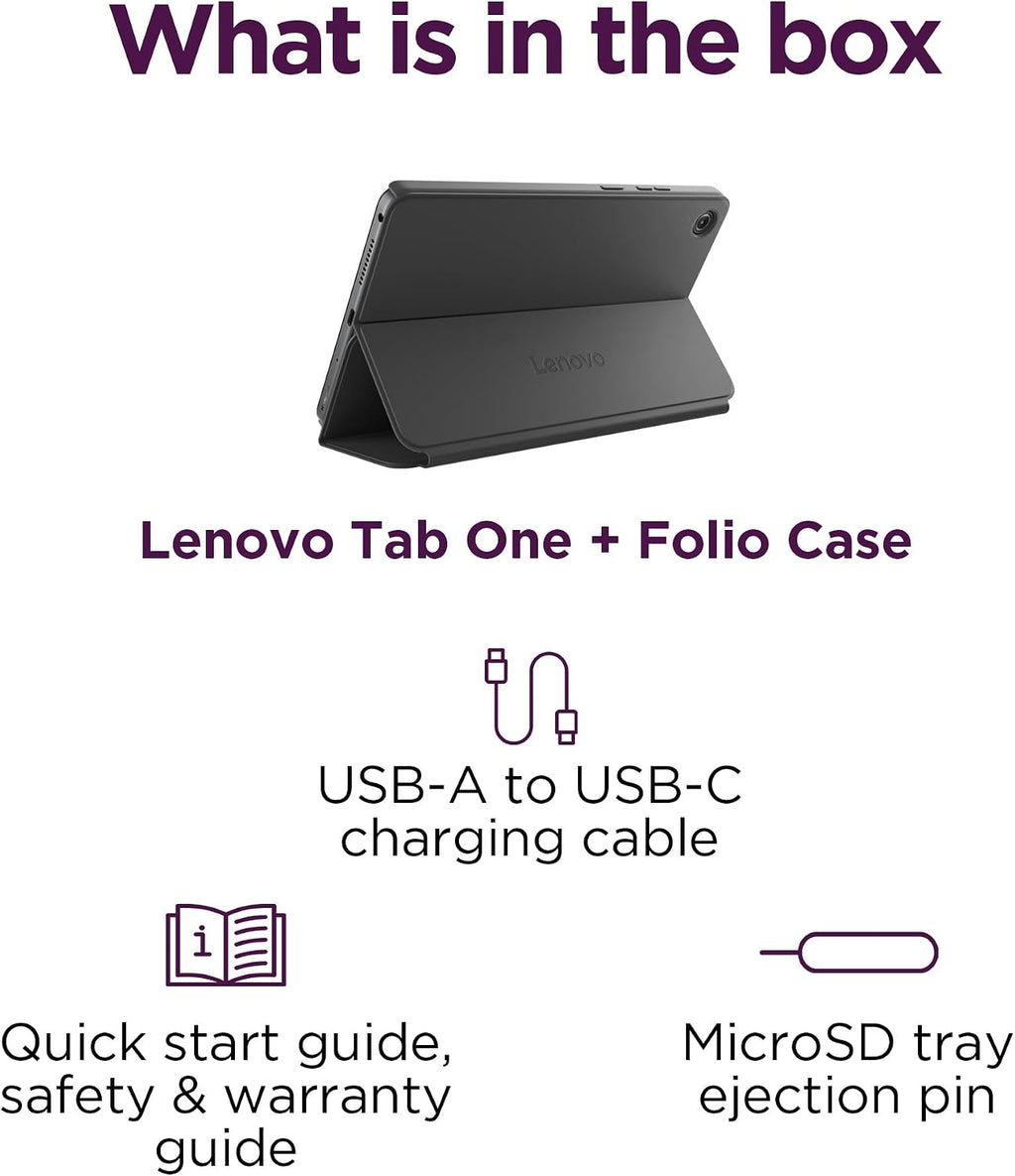 Lenovo Tab One – Tablet 8.7" HD con Funda Incluida