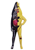 Fortnite Half-Anatomy Banana Costume Skull Banana Game Cosplay Costume Halloween Party Outfit