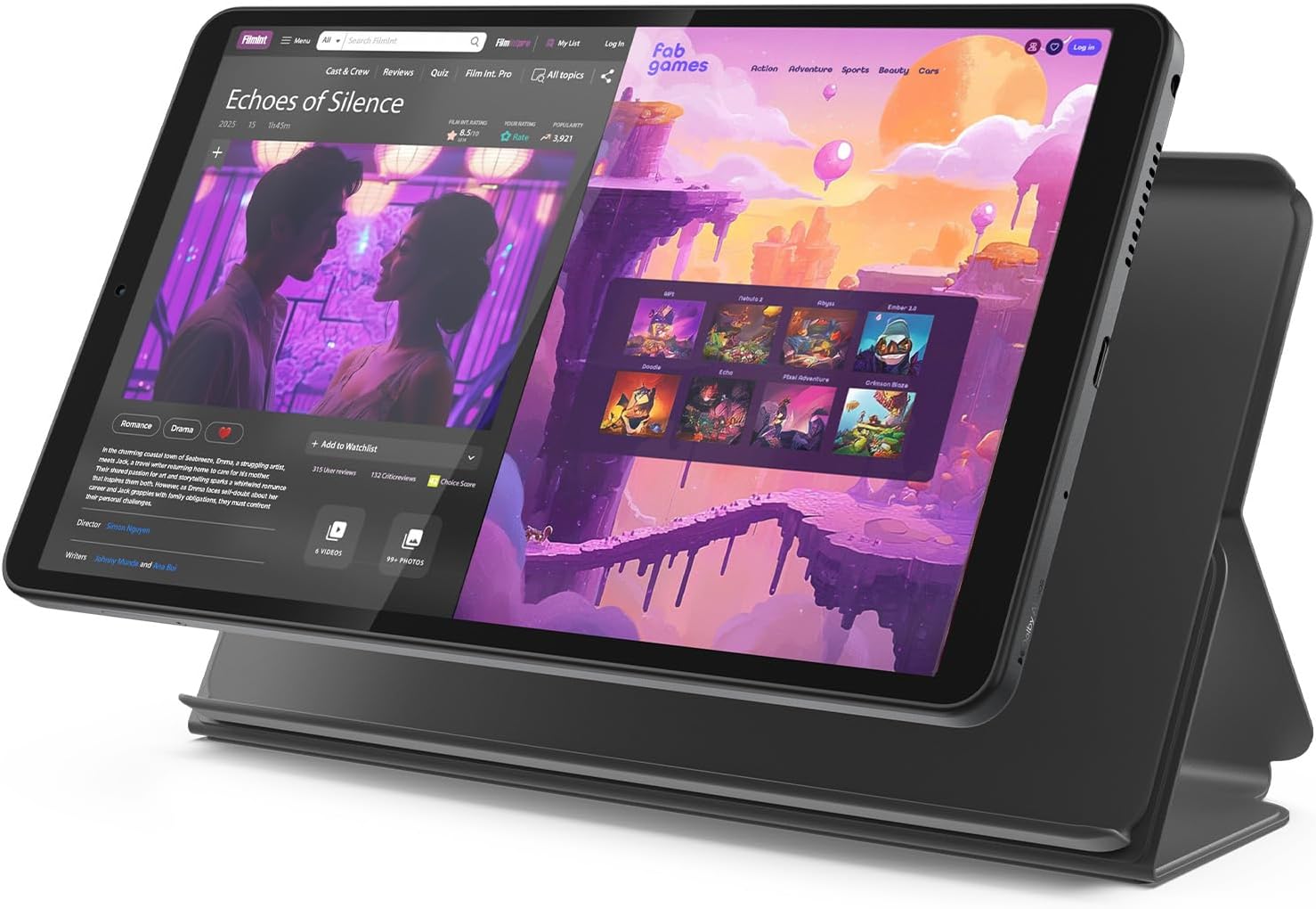 Lenovo Tab One – Tablet 8.7" HD con Funda Incluida