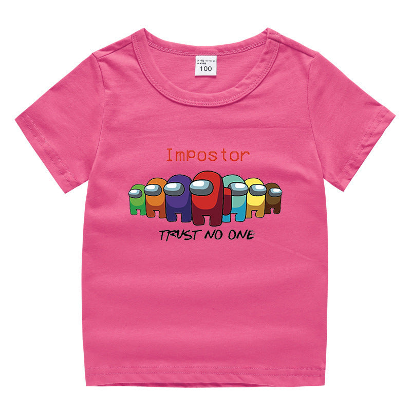 Children's summer short sleeved T-shirt