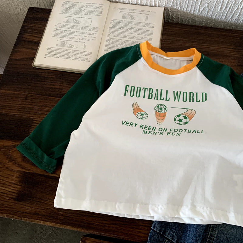 Small and medium-sized girls' baby loose base shirt