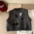 Boys' vest children's knitted vest spring and autumn