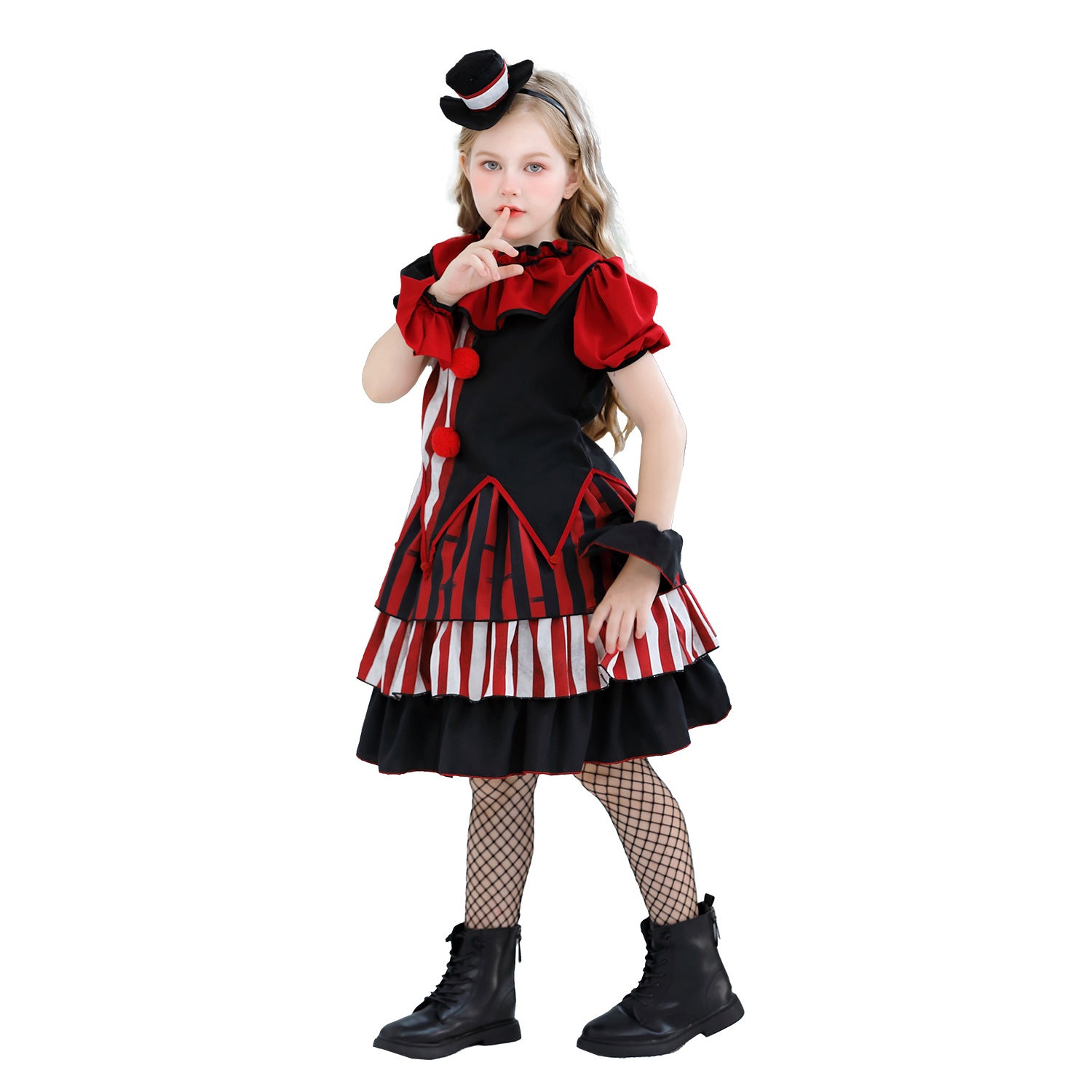 Halloween Children's Costume Clown Outfit Circus Party Funny Costume Carnival Performance Dress for Girls