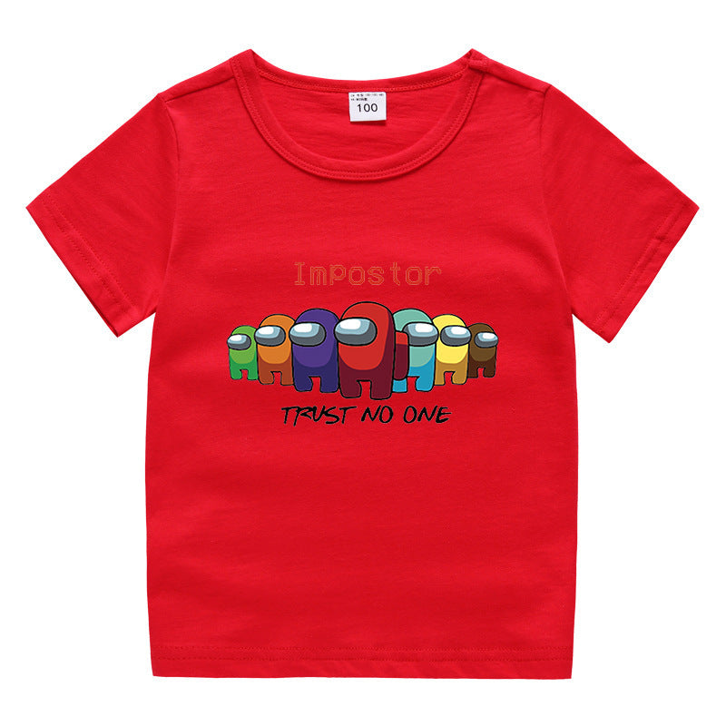 Children's summer short sleeved T-shirt