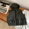 Children's workwear vest hooded jacket
