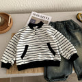 Boys' hoodie and children's top with added velvet