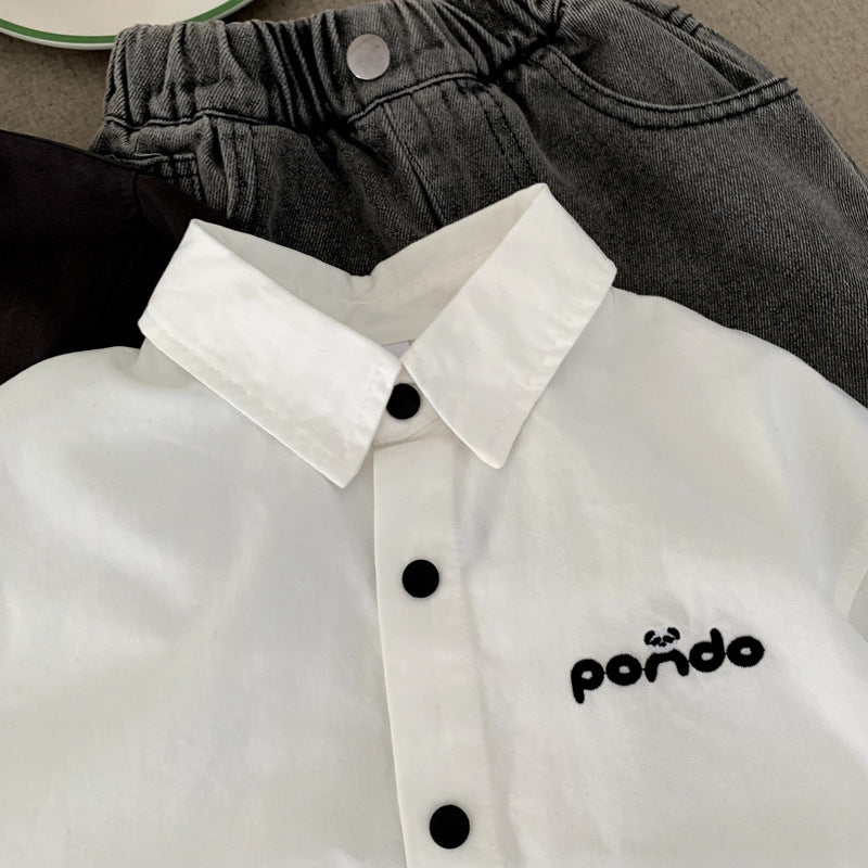 Boys' shirts children's shirts spring and autumn styles