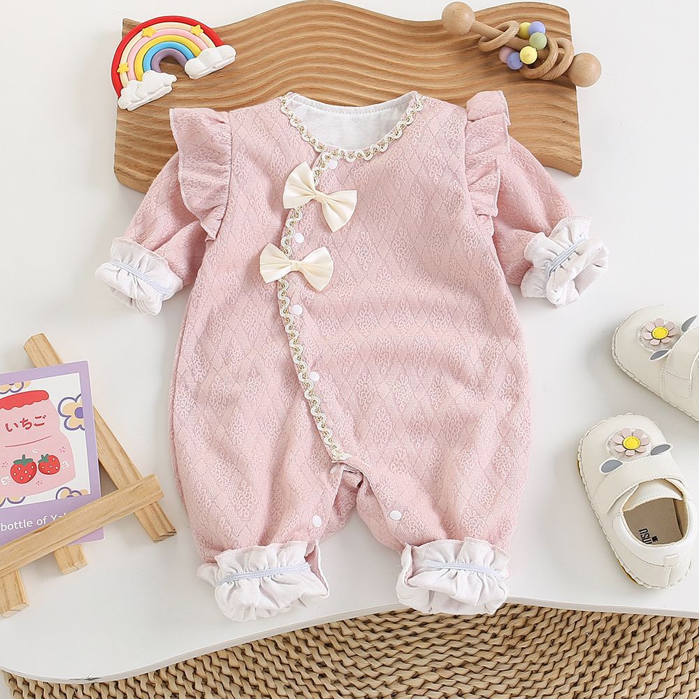 Baby Romper Double Layered Princess Style Cute Outfit for Newborn Girls
