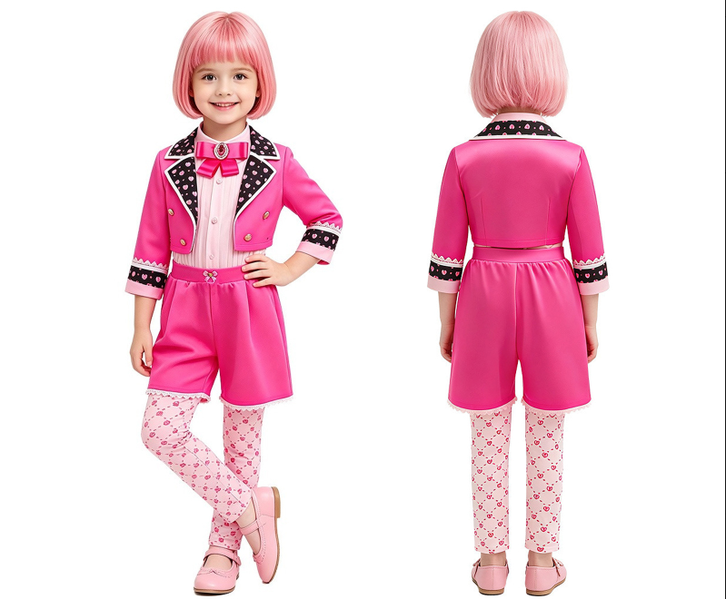 Cosplay Costume Pink Queen of Hearts Performance Dress for Halloween, Convention, Party - Star Inheritance Style