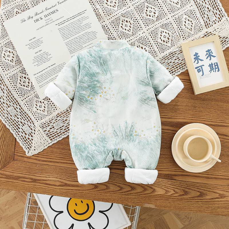 Infant Winter Romper Baby Overall Outfit for Crawling and Outdoor Wear