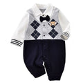 Baby Romper Cute Trendy Baby  Stylish Boy British Style Outing Crawling Suit Bodysuit