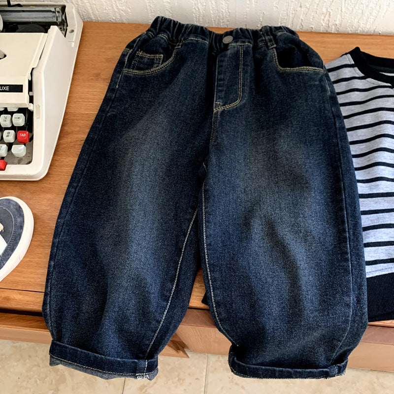 Children's and baby girl's versatile casual pants