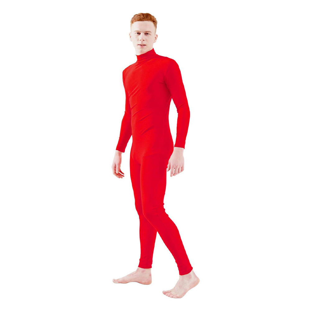 Multi-color Lycra Full-body Zentai Plain Hand and Foot Bodysuit for Halloween Stage Performanc