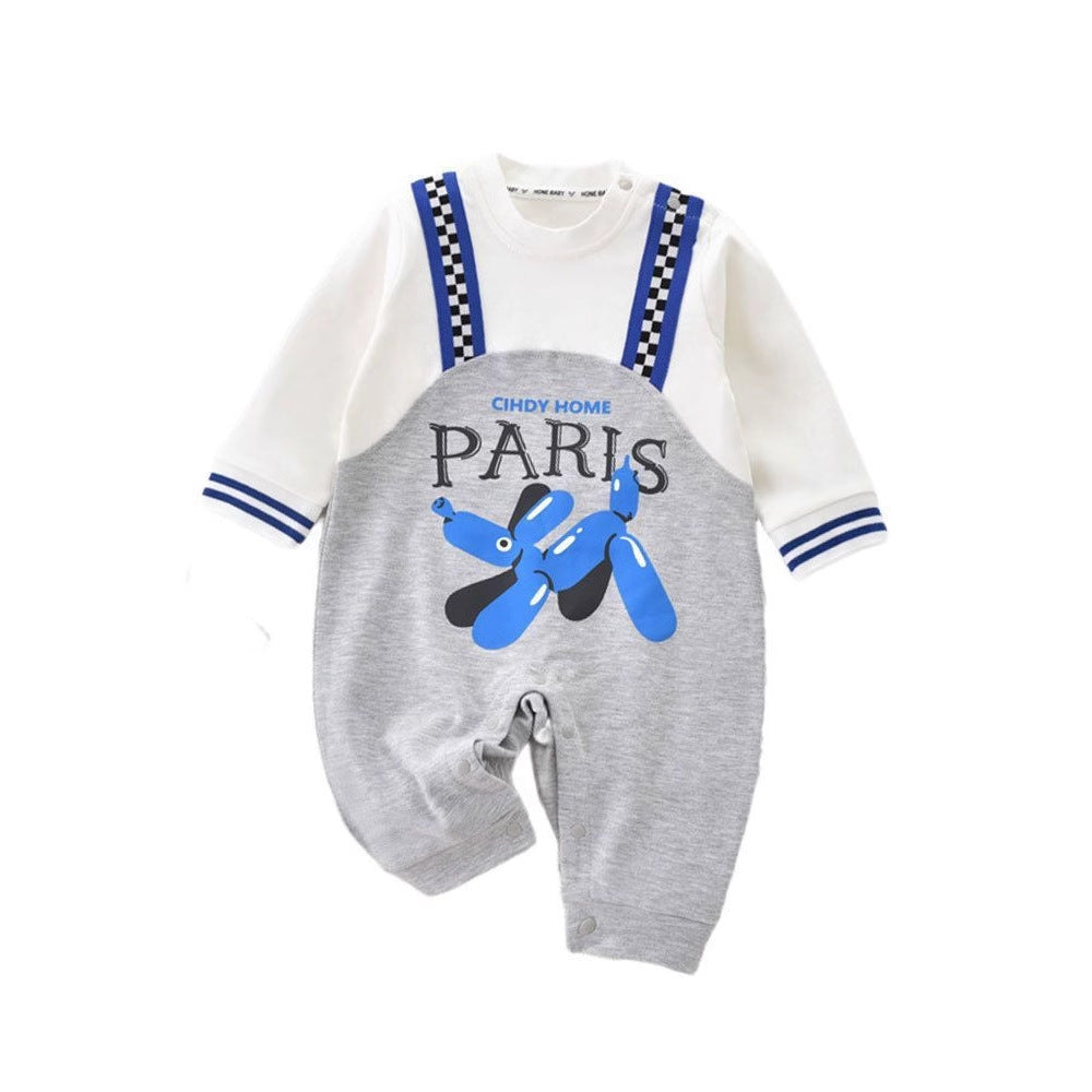 Newborn Baby Romper, Cartoon Two-Piece Style
