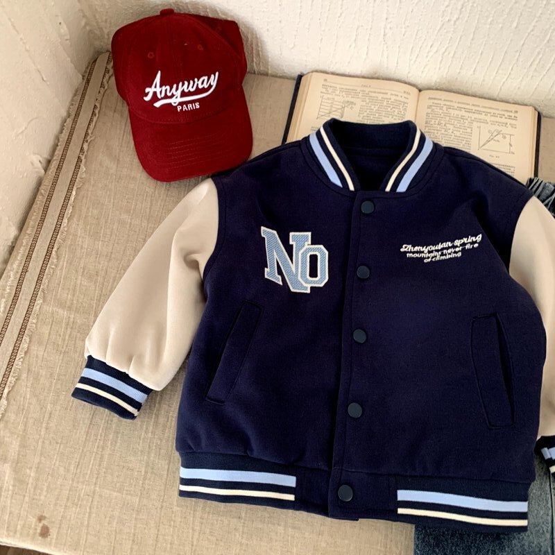 Color blocked spring and autumn versatile casual jacket