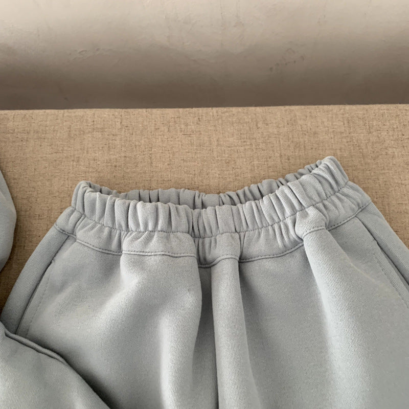Sports suit children's coat sweatpants two-piece set