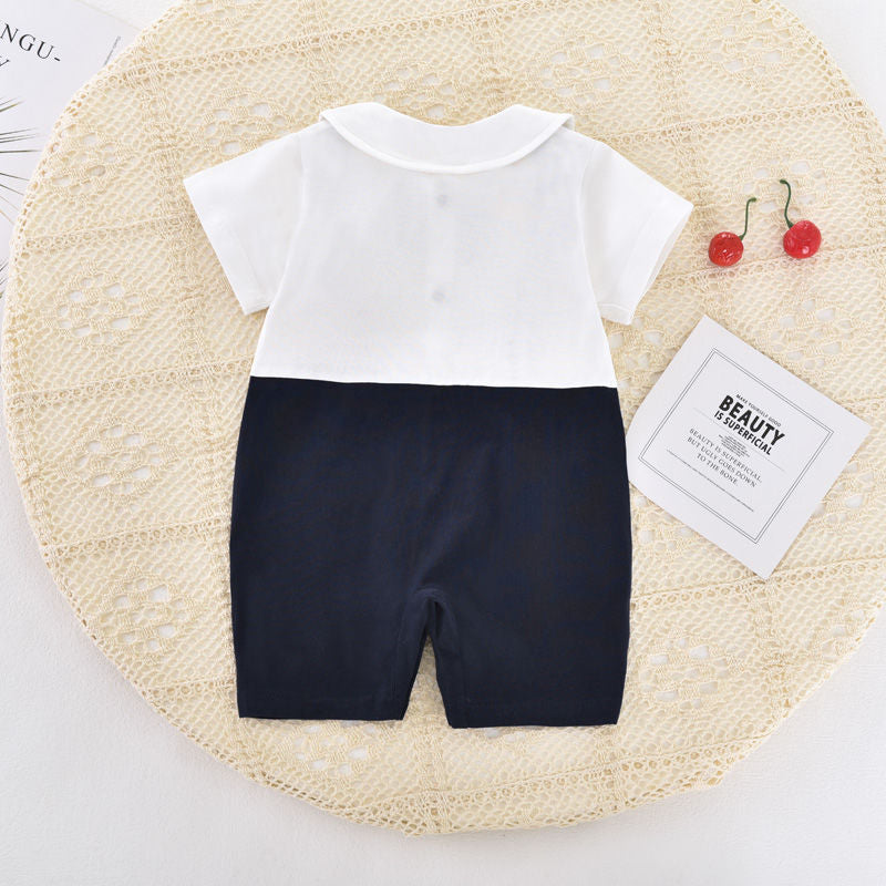 Cute and Stylish Baby Boy Short Sleeve Romper Set