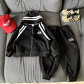 Red leisure sports two-piece set